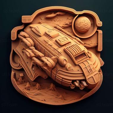 3D model Space Tank game (STL)